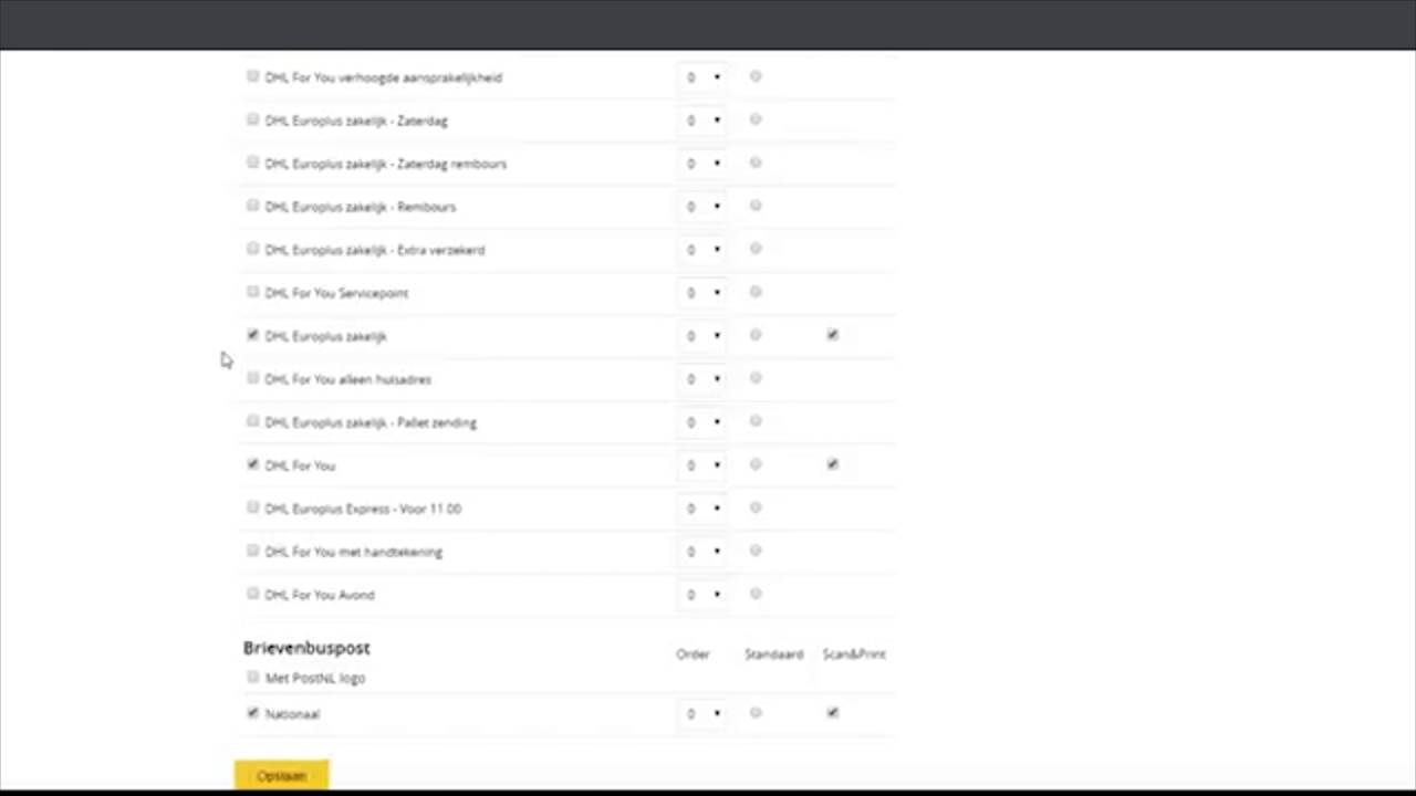 Systeeminstellingen - mijn account