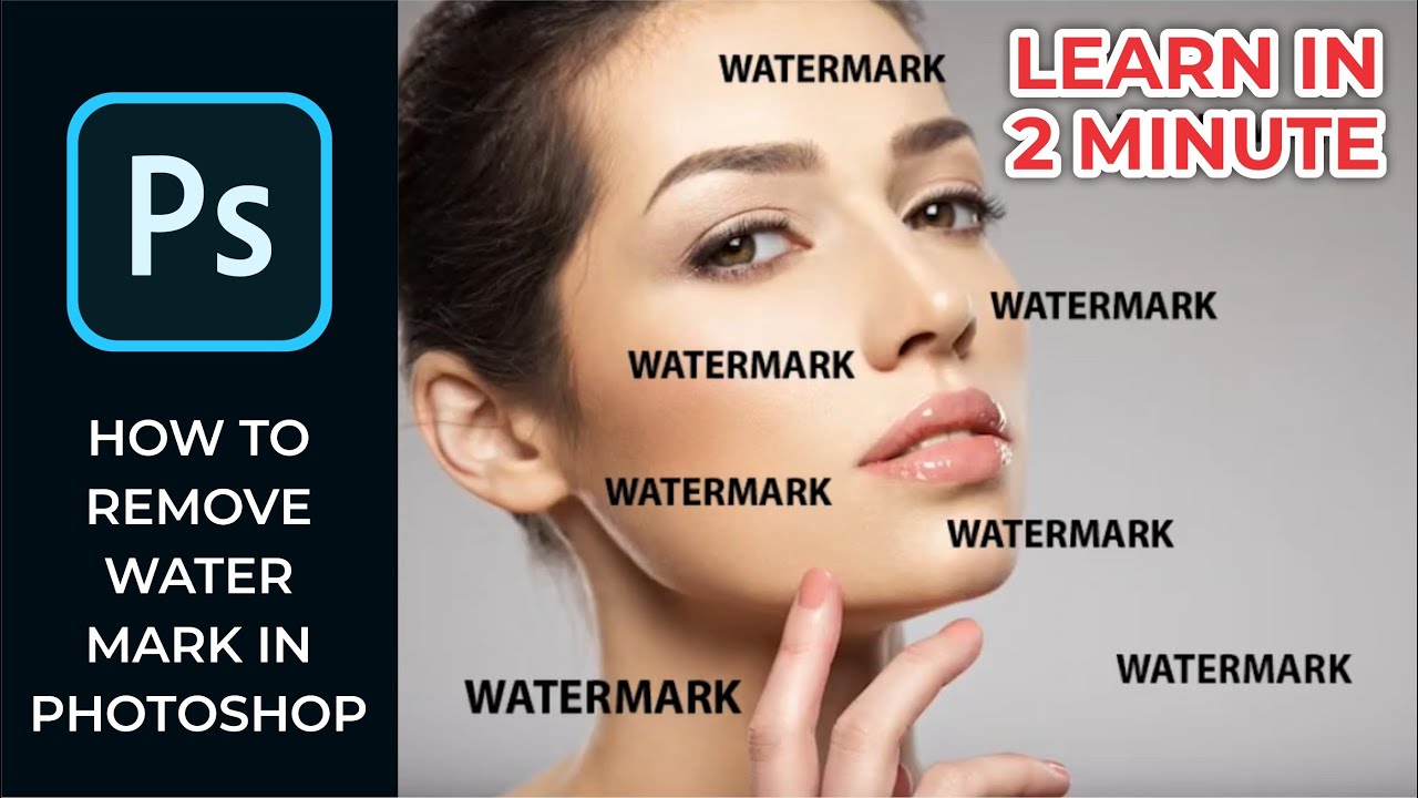 [ PHOTOSHOP TUTORIAL ] HOW TO REMOVE WATERMARKS - EASY AND EFFECTIVE METHOD