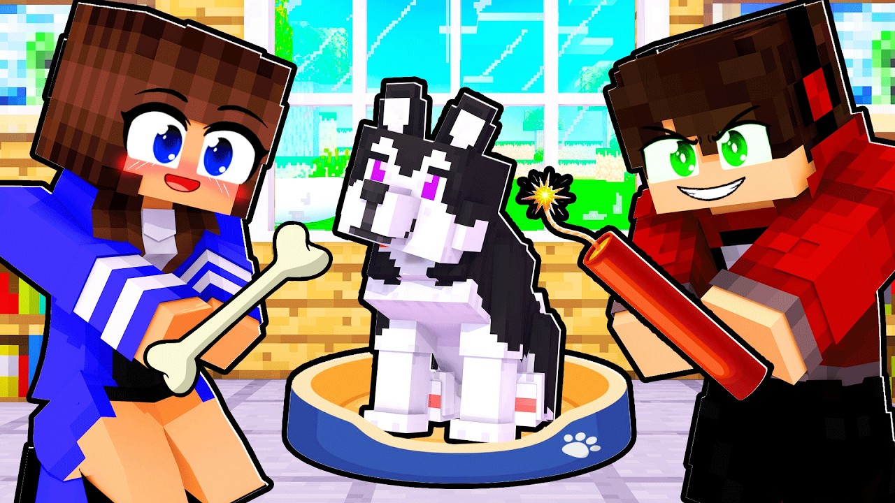ADOTE a LAYSA BEBÊ CACHORRO no MINECRAFT!