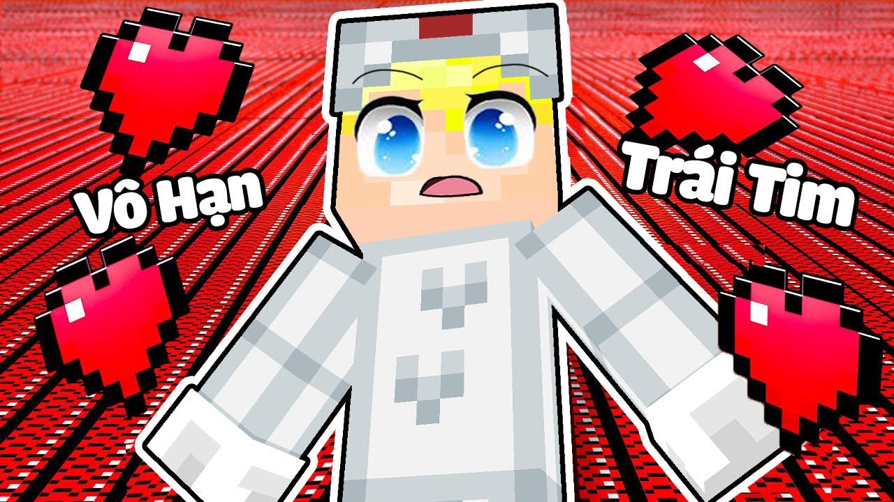NẾU TÔ GÀ SỞ HỮU VÔ HẠN TRÁI TIM TRONG MINECRAFT KHIẾN SINH TỐ BẤT NGỜ* TÔ GÀ CÓ 1 TỶ TRÁI TIM
