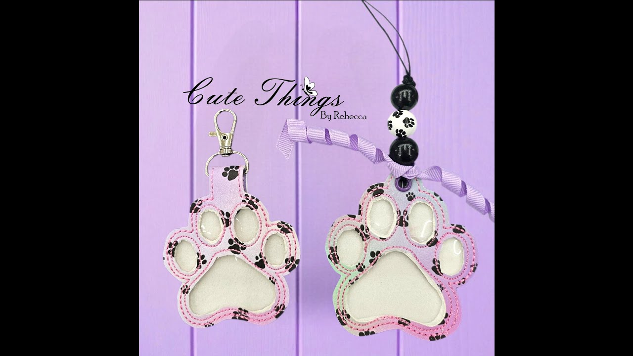 Let's Make a Keepsake Paw with window snap tab using Reverse applique