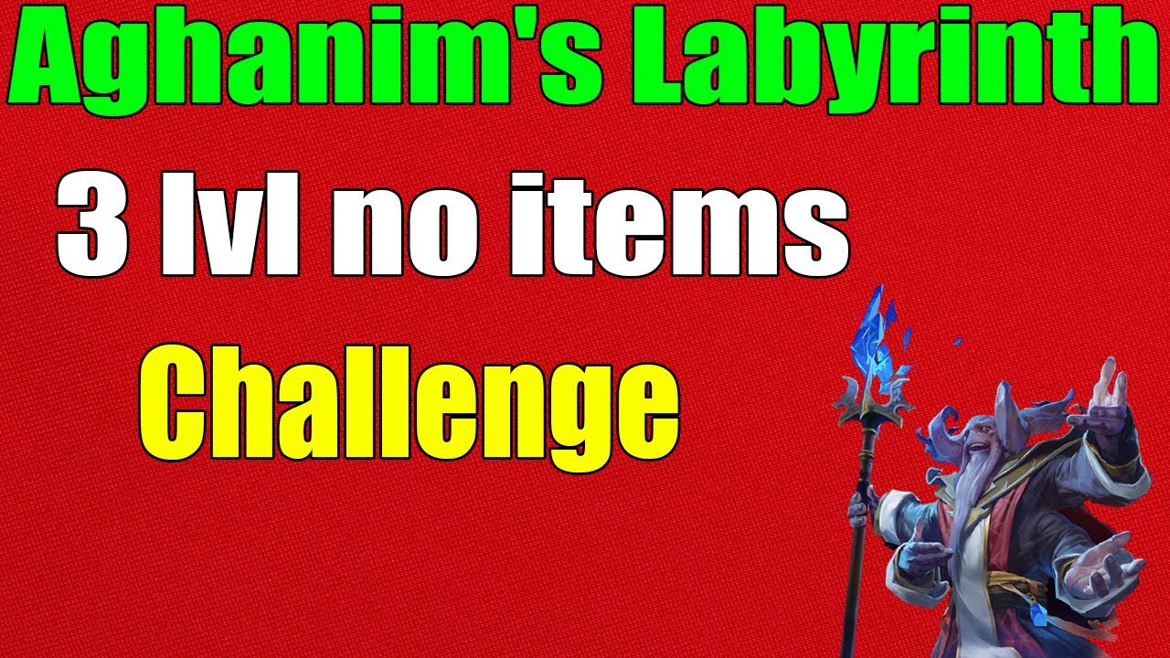 DoTa 2 Aghanim's Labyrinth Challenge do not buy items  3 lvl