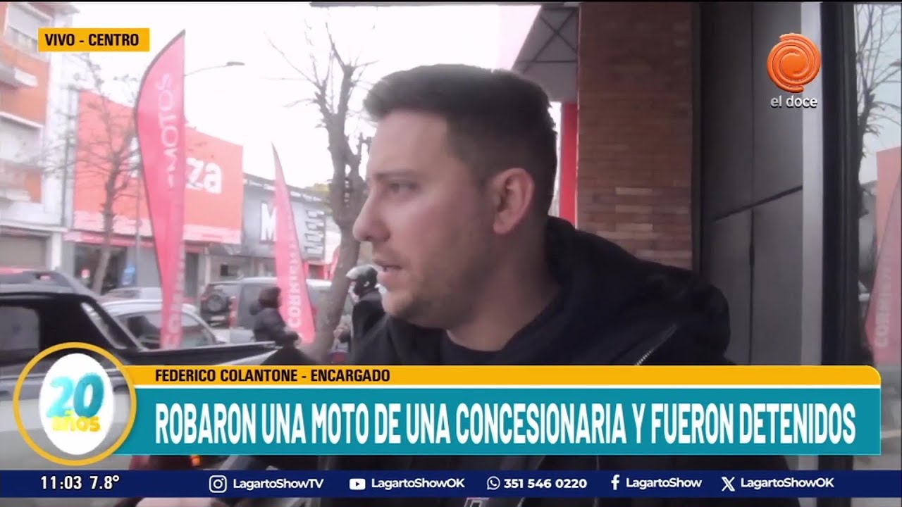 Así Fue el Robo a la Concesionaria de Motos en Pleno Centro de Córdoba