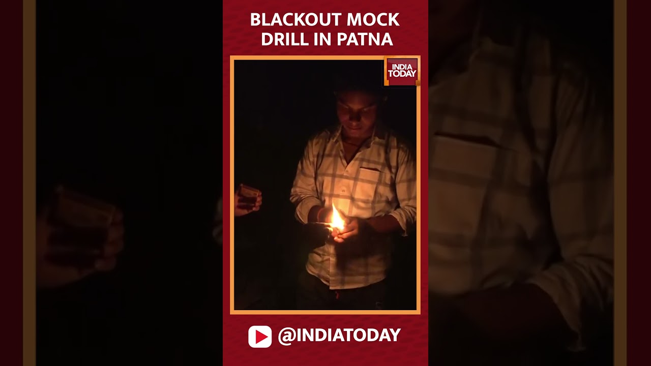#OperationSindoor Blackout Mock Drill In Patna #indiapakistantensions #pahalgamattack #indiatoday