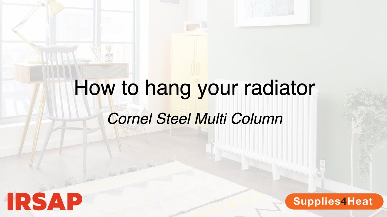 How to hang your radiator - Cornel Steel Multi Column