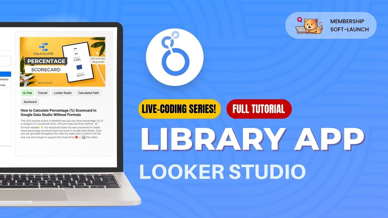 BUILD APP in LOOKER STUDIO❓❗️ Easy Project to Build Your Portfolio 👩‍💻 (1 Hour Complete Tutorial)