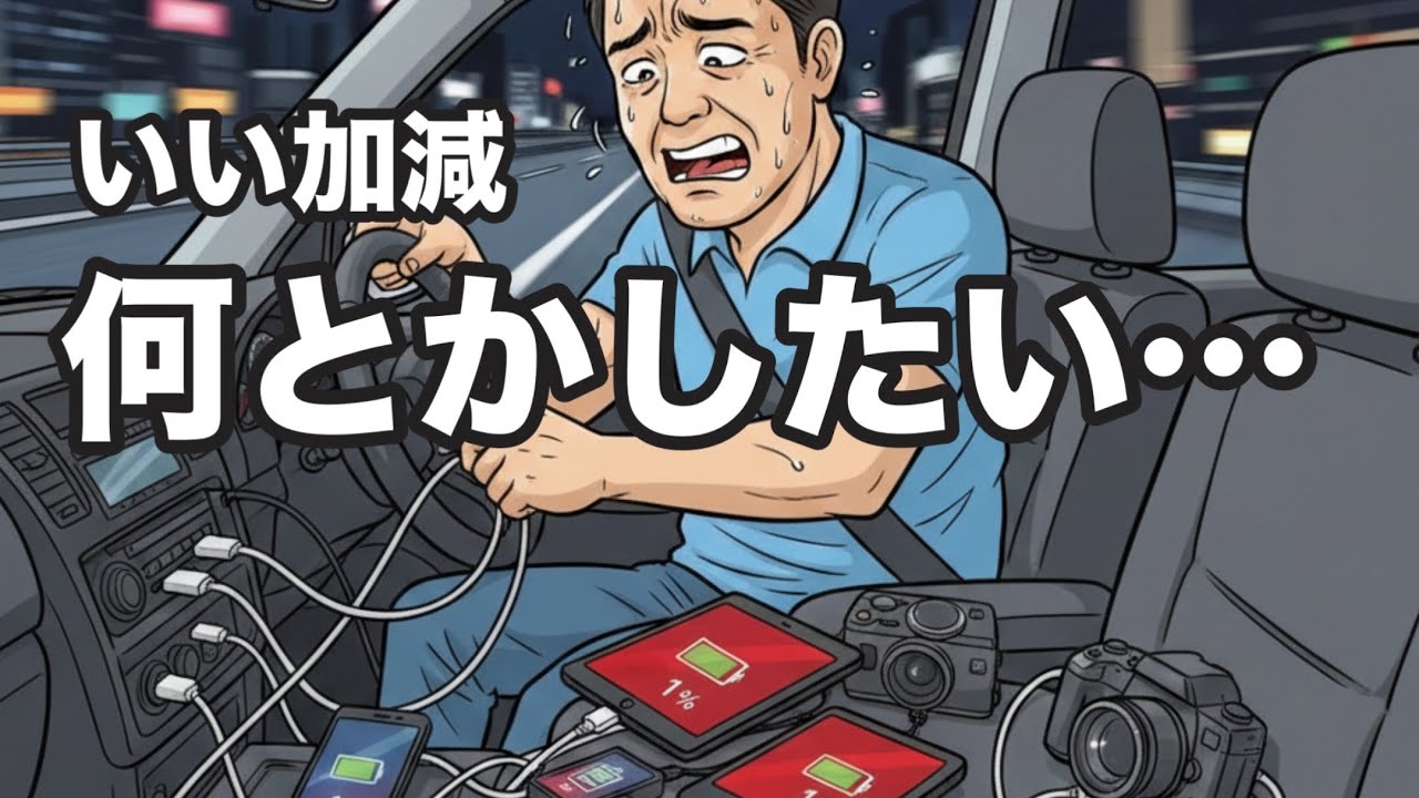 充電のストレスこれで一発解決！４台同時に爆速充電✨旅の途中で神充電器に出会いました😆【LISEN シガーソケット 車載充電器】