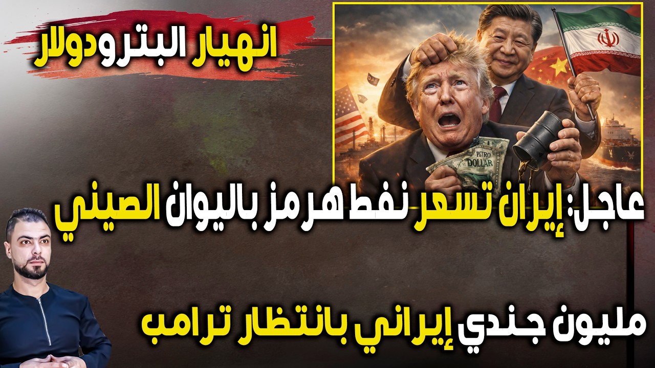 عاجل: انهيار البترودولار | إيران تسعر النفط باليوان الصيني | مليون جندي إيراني بانتظار ترامب