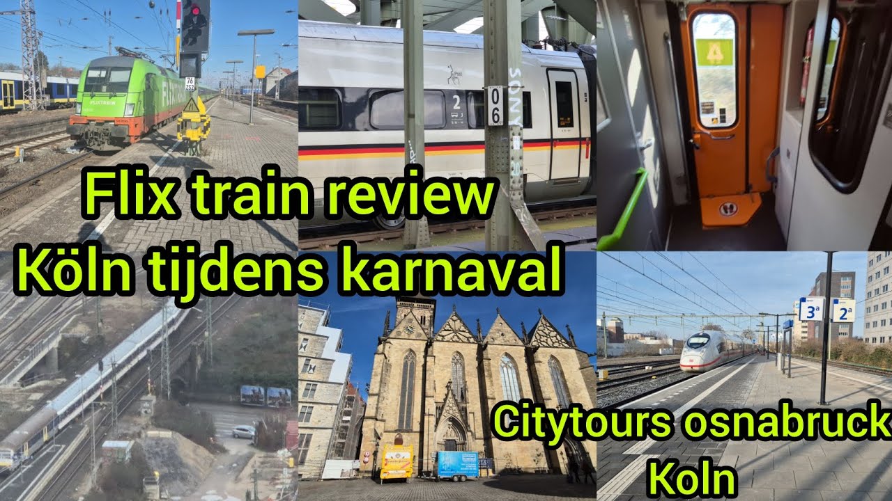 Flixtrain review citytrip naar Osnabruck & Koln tijdens karnaval