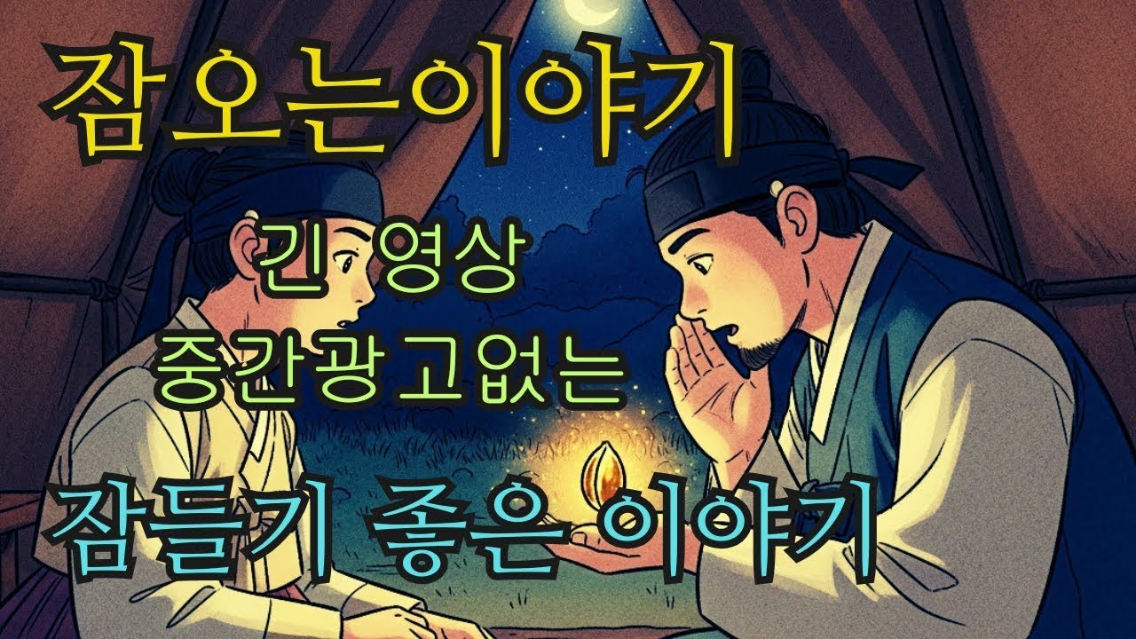 수면영상 🌙 한국 전래동화 모음  달빛 언덕의 편지 오해부터 얼어붙은 산길의 강 예언까지   잠오는이야기   중간광고없는