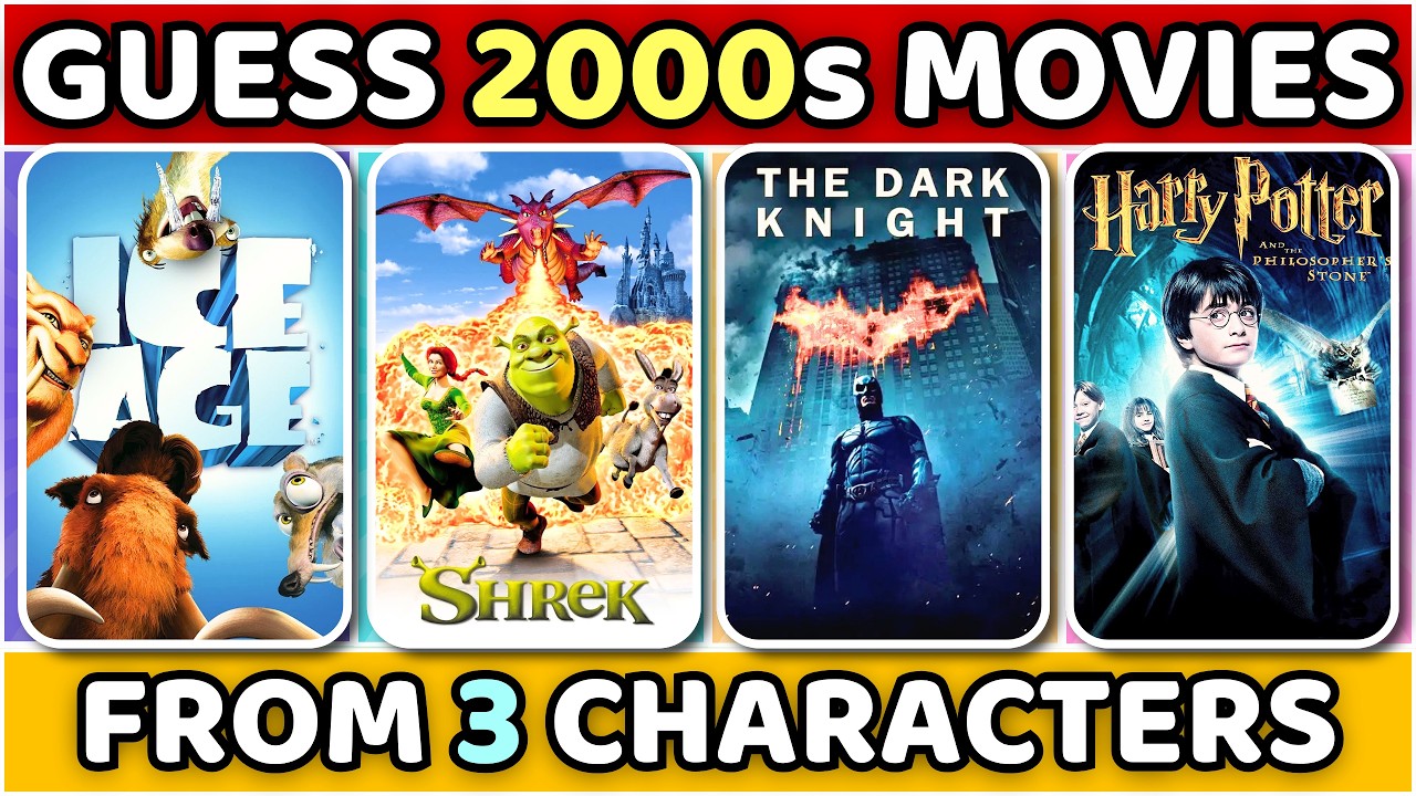 УГАДАЙ ФИЛЬМ 2000-х по 3 персонажам 🎬 | Викторина по 75 фильмам