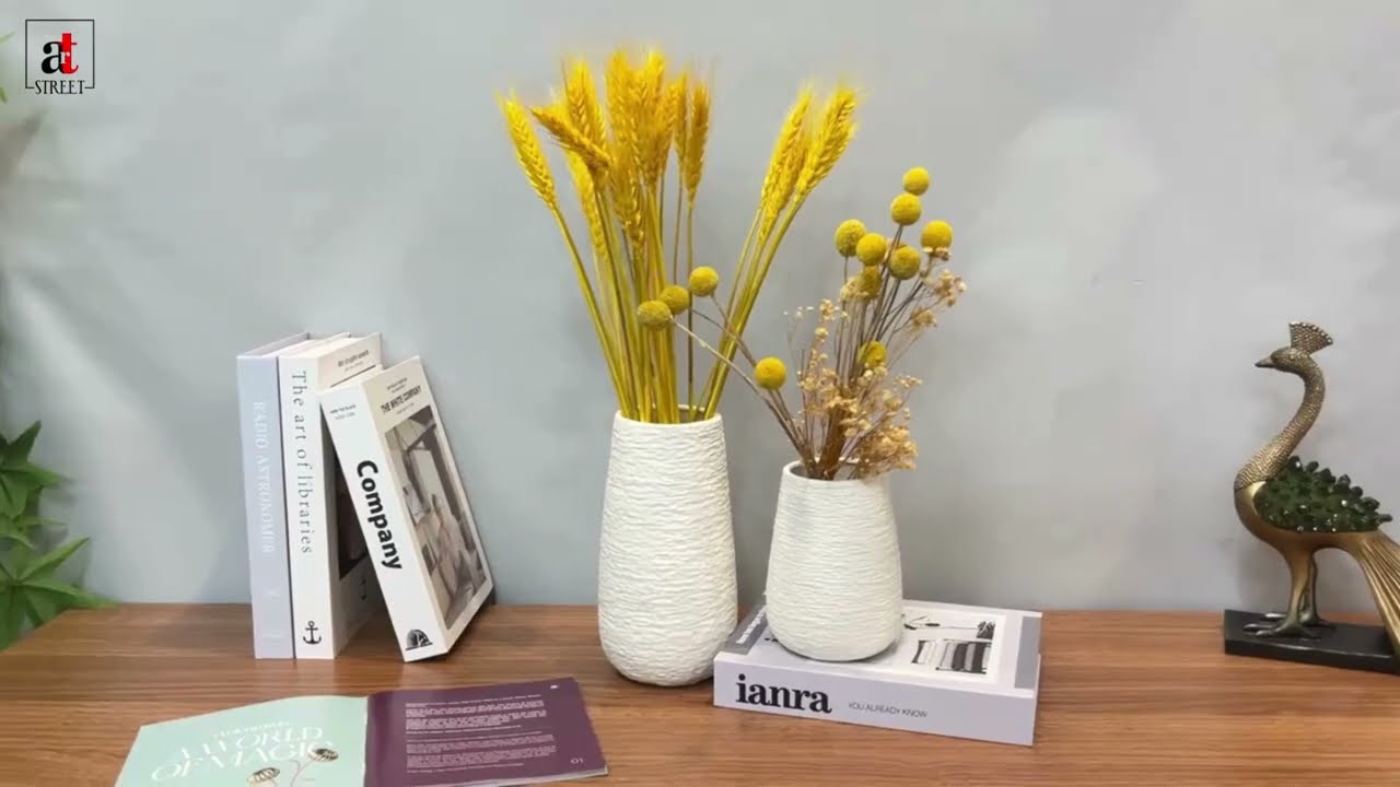 Art Street Ceramic Flower Vase Perfect Living Room Centerpieces & Table Decor #vase #interiordesign