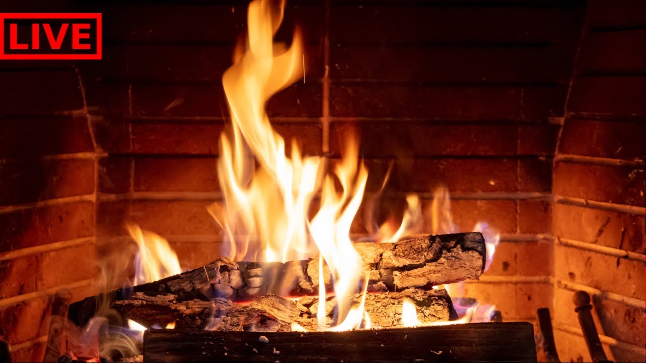 Cozy Fireplace Ambience – Real Fire Sounds (No Music)