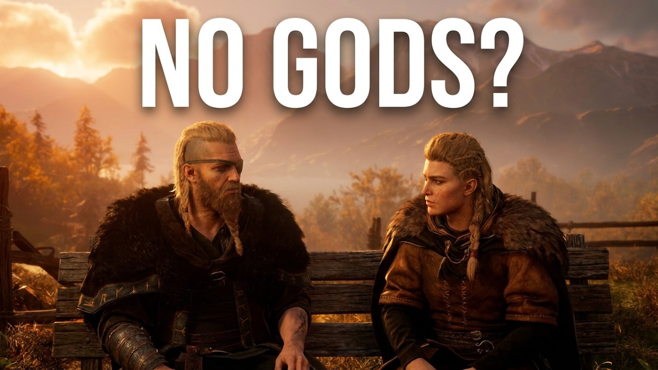 Ending of Assassin's Creed Valhalla - Odin and Eivor in Vinland