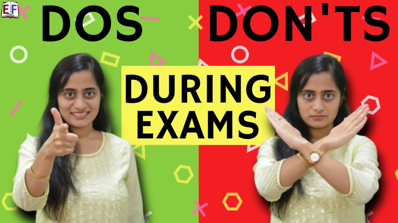 Dos and Don'ts Before Exams | Board Exams 2020