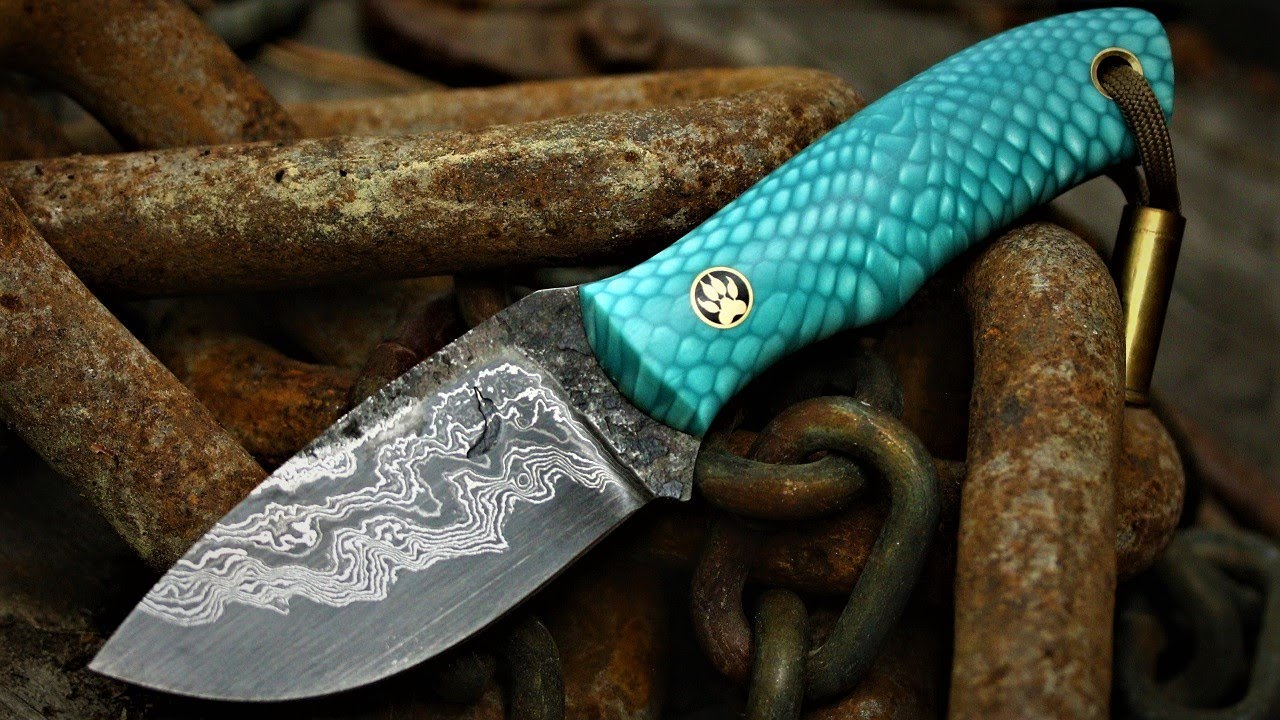 SAN MAI DAMASCUS KNIFE [Trollsky Knifemaking]