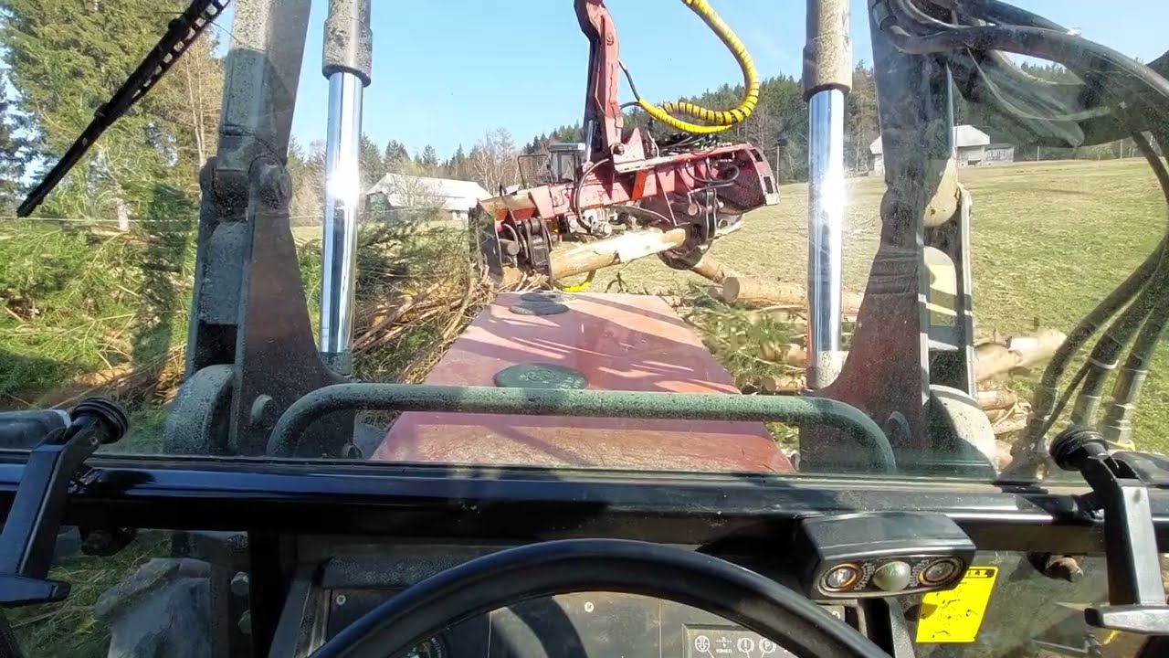 Tapio 400 Schubentaster / Anbauprozessor an Stoll Frontlader mit Same Argon 60