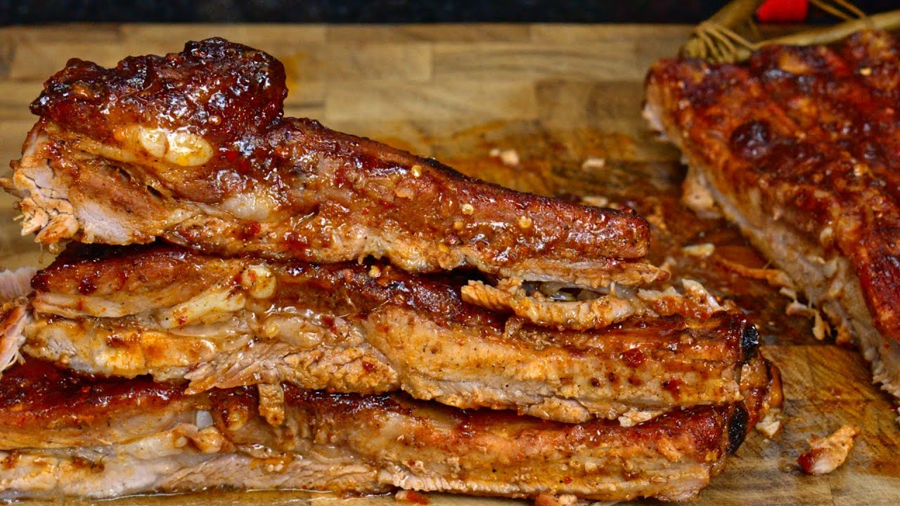 Receta Para Navidad De Costillas De Puerco A La BBQ
