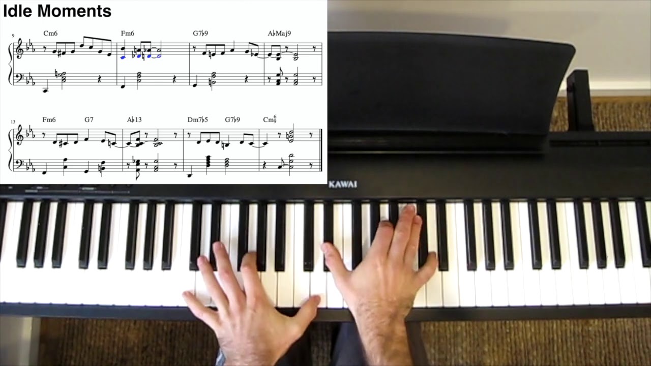 How to Play Idle Moments (Jazz Piano) - with Sheet Music