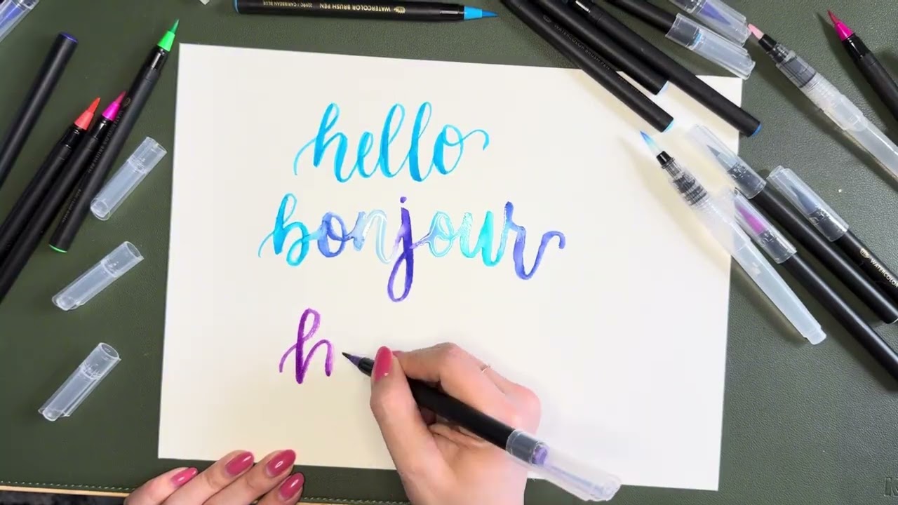 DOODLE HOG Watercolor Brush Pens Overview | Honest thoughts, worth it?! #ad #amazoninfluencer
