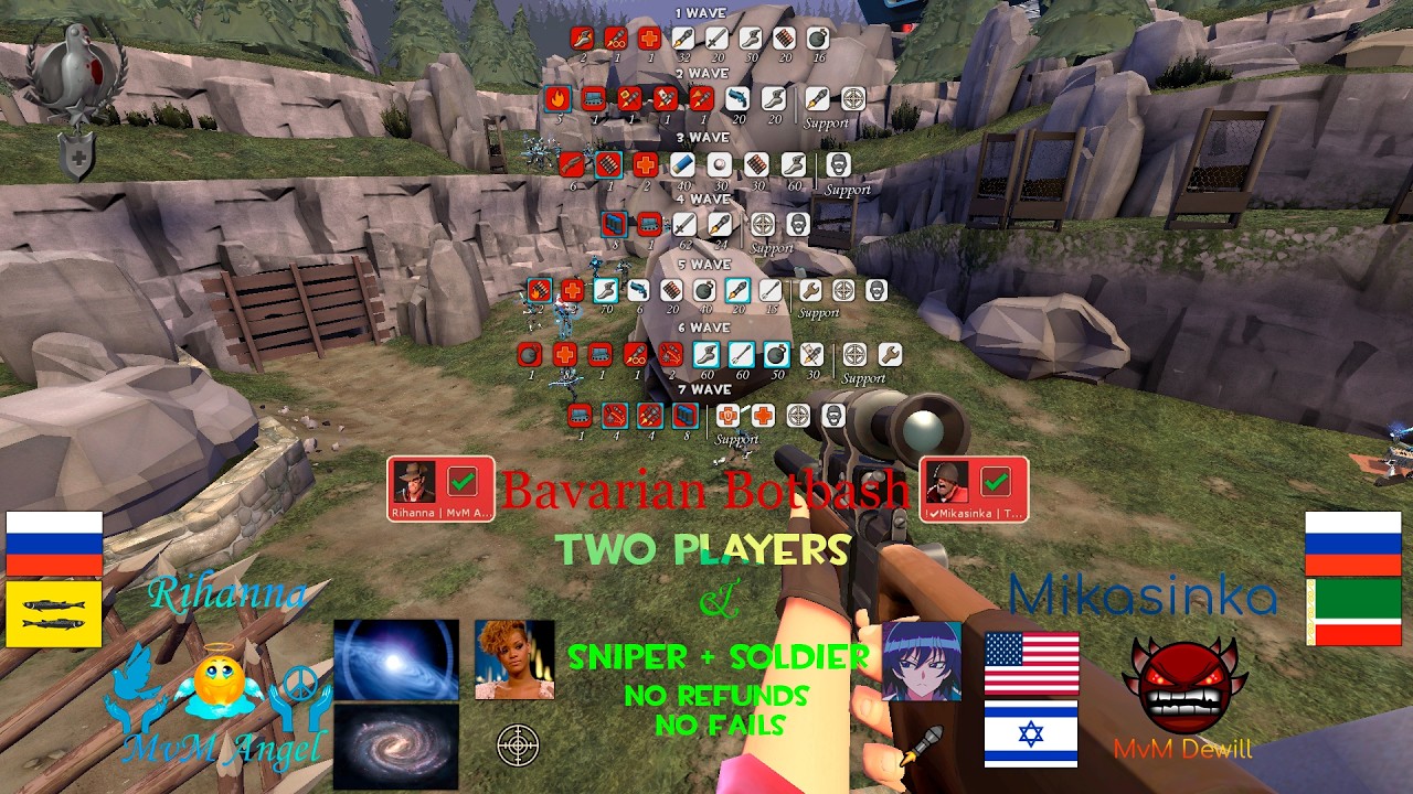 TF2 MvM Bavarian Botbash Sniper + Soldier NR NF (Two players only).  @MvMAngel & @Repeater228  ​