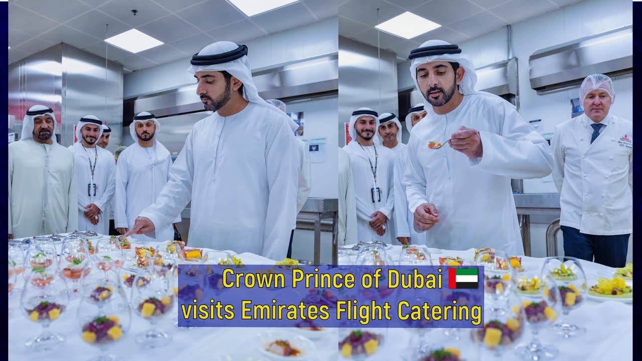 Sheikh Hamdan / فزاع FAZZA /visits Emirates Flight Catering