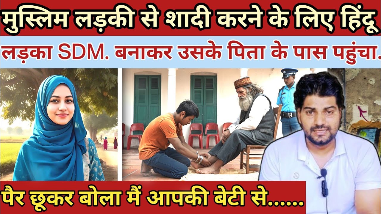 मुस्लिम लड़की से शादी करने ||SDM. बनाकर पिता के पास पहुंचा||Heart Touching Story