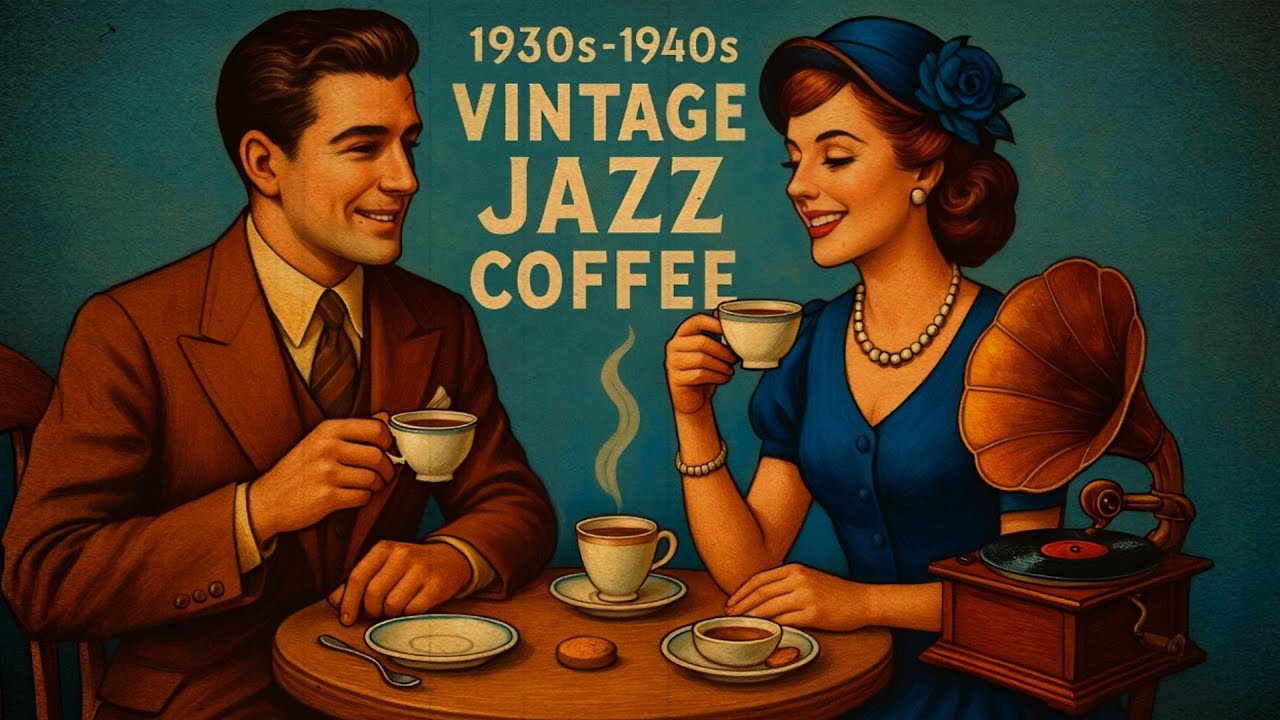 ☕ 1930s–1940s Vintage Jazz Coffee Music 🎷 Swing & Oldies for Warm Mornings and Smiling Souls 💛📻