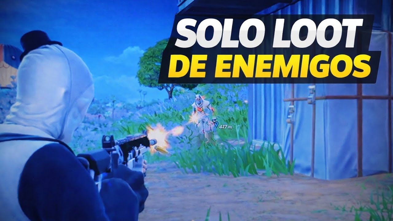 Solo puedo usar el loot de mis enemigos en Fortnite y no fue nada fácil...|THEROBLEIRO 