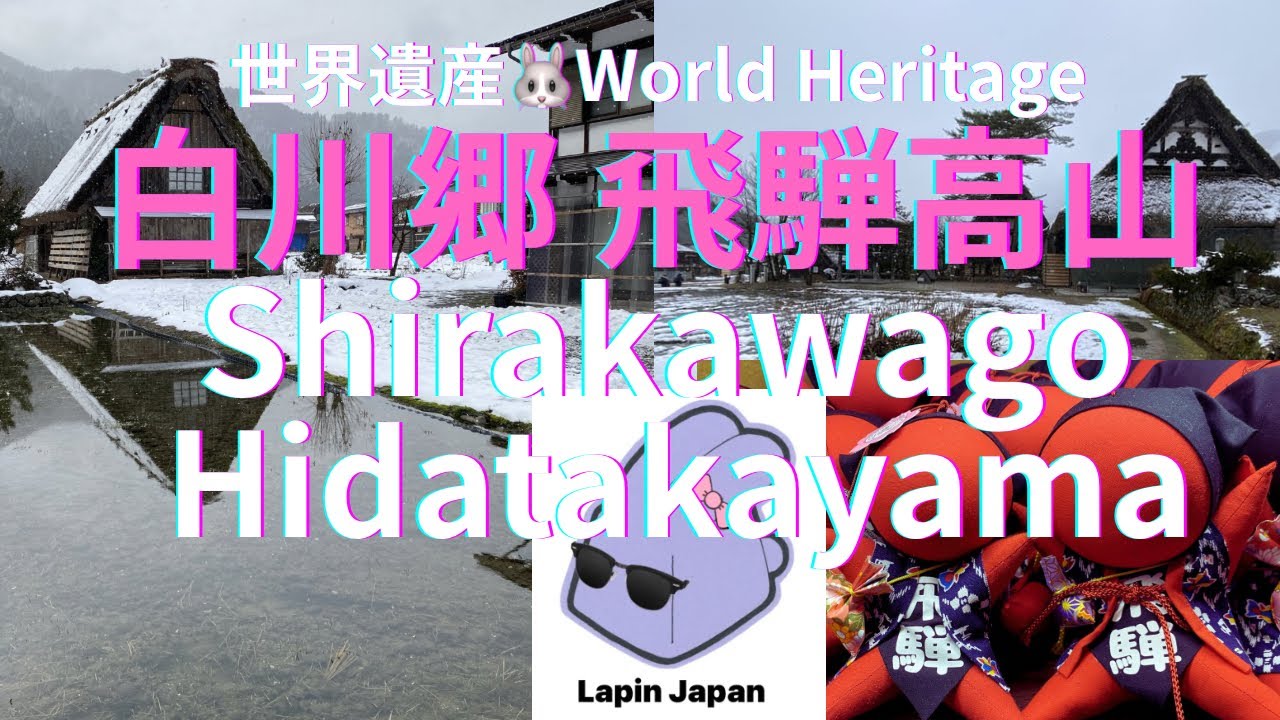 [白川郷Shirakawago🐰飛騨高山HidaTakayama] 世界遺産1日旅🤩One day trip to World Heritages#shirakawago #hidatakayama 
