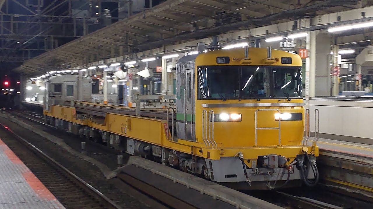【真夜中の横浜駅に到着する短キヤ！豪快なジョイント音！】Jr東日本 キヤE195系都オクST-16編成 工9753D 横浜駅到着！[2026.02.10(火)]