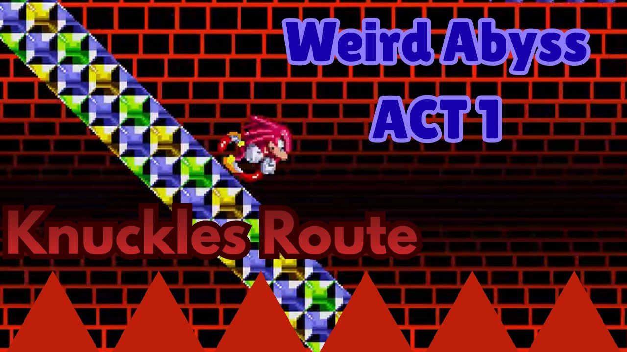 Weird Abyss Act 1 - Knuckles gameplay (Classic Sonic Simulator)