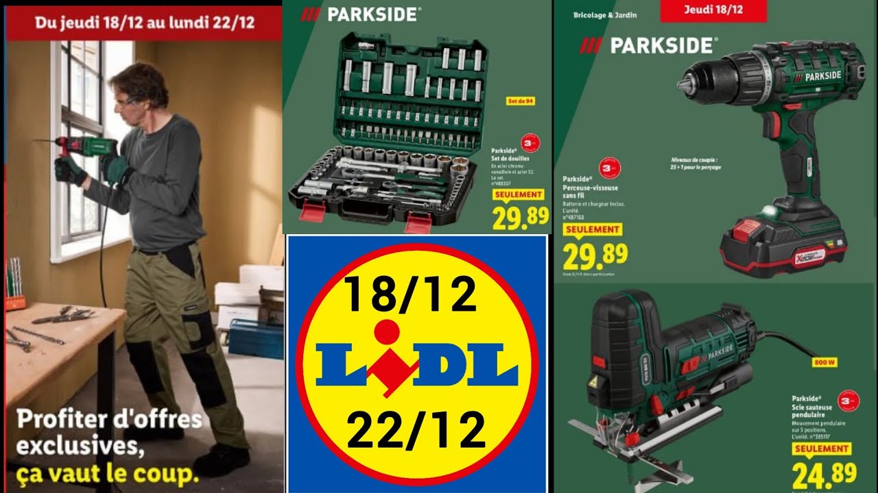 LIDL Arrivage de la Semaine 18/12 au 22/12  🌿 Bricolage 🌿 TEXTILE #lidl #parkside