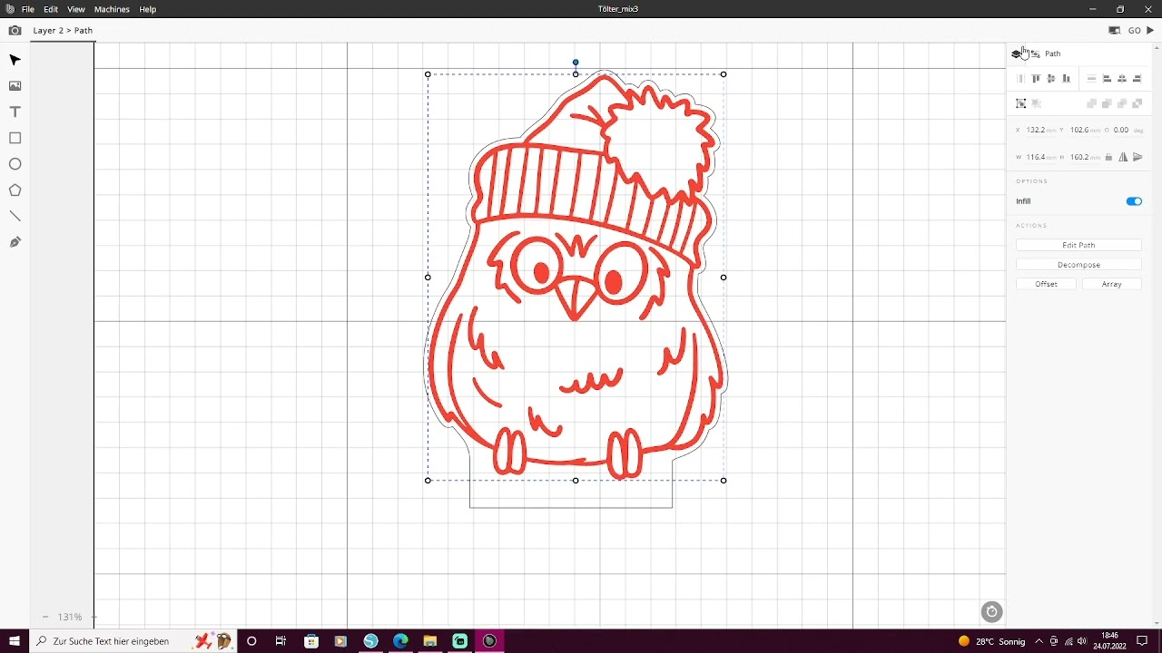 Verschiedene Möglichkeiten beim öffnen von Dateien im Beam Studio