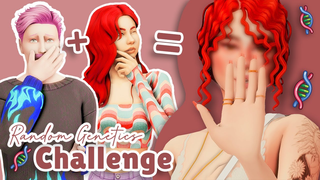 This Random Genetics Challenge SCARED ME!! 🎲 | Sims 4 Create-a-sim Challenge