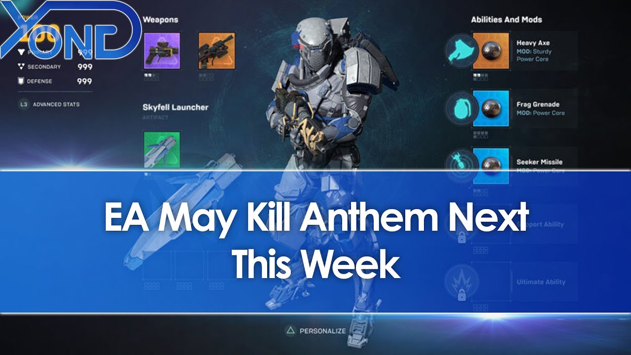 EA Will Decide This Week Whether To Kill Anthem Next Or Not