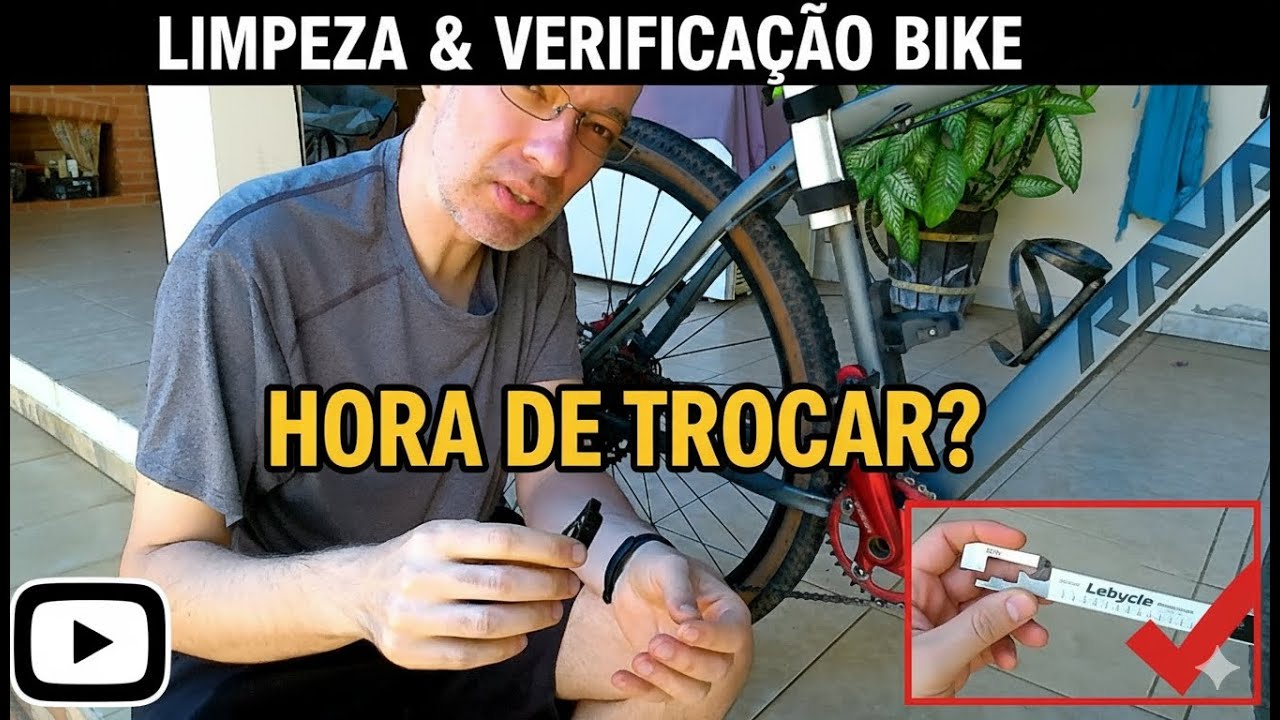 LIMPEZA e VERIFICAÇÃO da CORRENTE da BIKE: Como Faço em Casa! (Shampoo para carro e Medidor Lebycle)