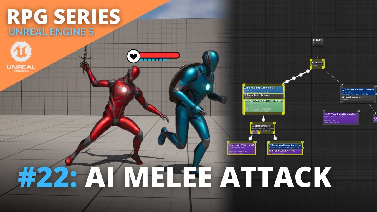 Unreal Engine 5 RPG Tutorial Series - #22: AI Melee Attack