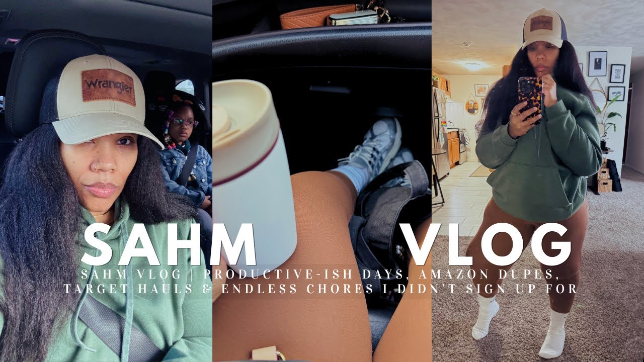 SAHM VLOG | productive-ish days, amazon dupes, target hauls & endless chores I didn’t sign up for