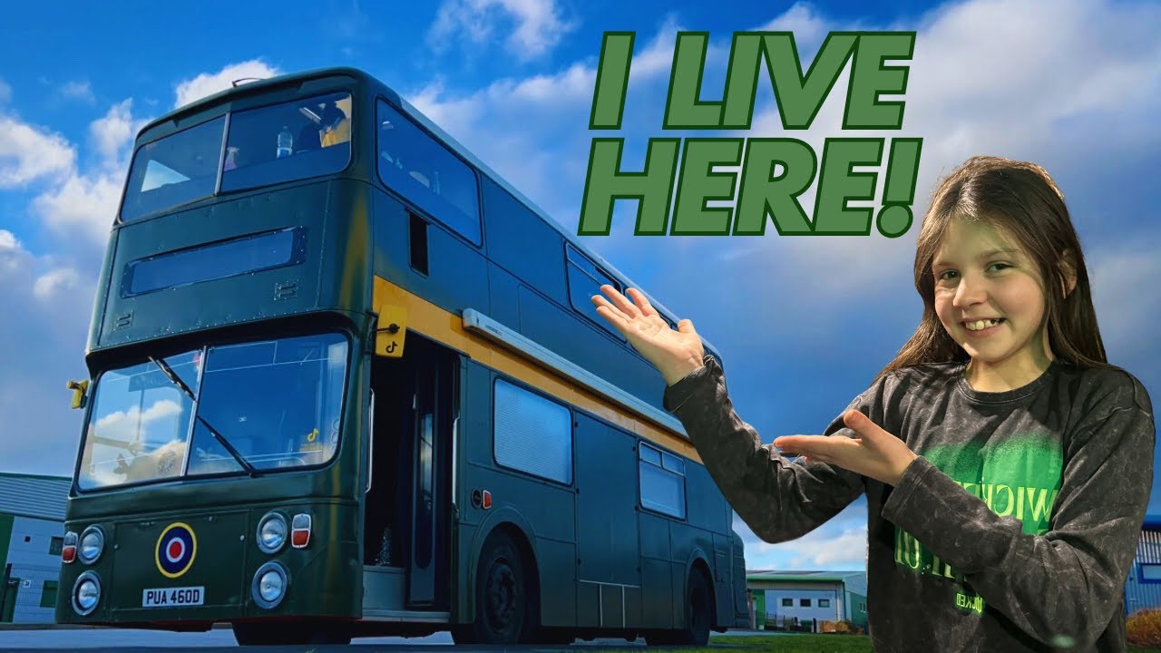 I LIVE FULL TIME ON THIS DOUBLE DECKER BUS!