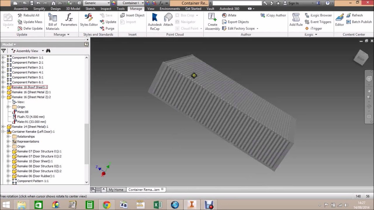 Adaptable Shipping Container Model (Edit Standard Sizes to Suit)