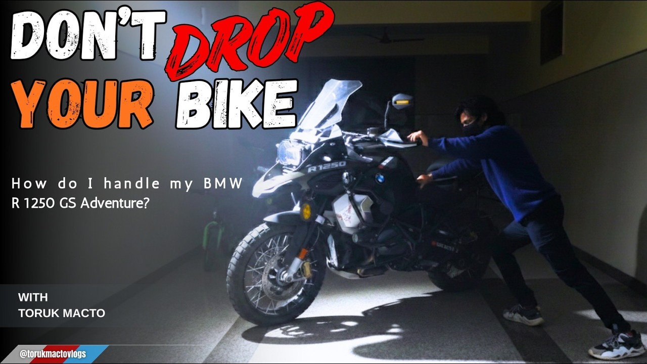 How To Handle a SUPER Heavy Bike Like a Pro🔥 | BMW R 1250 GS Adventure Tips