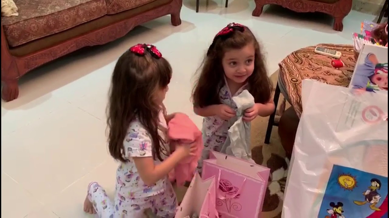 تعالو بعيد ميلادنا نحتفل ونفتح الهدايا  come with us on our birthday to celebrate and open gifts