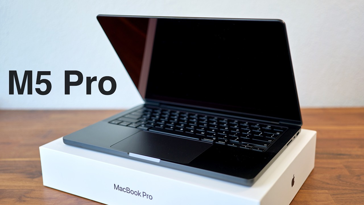 MacBook Pro Space Black M5 Pro Chip Unboxing