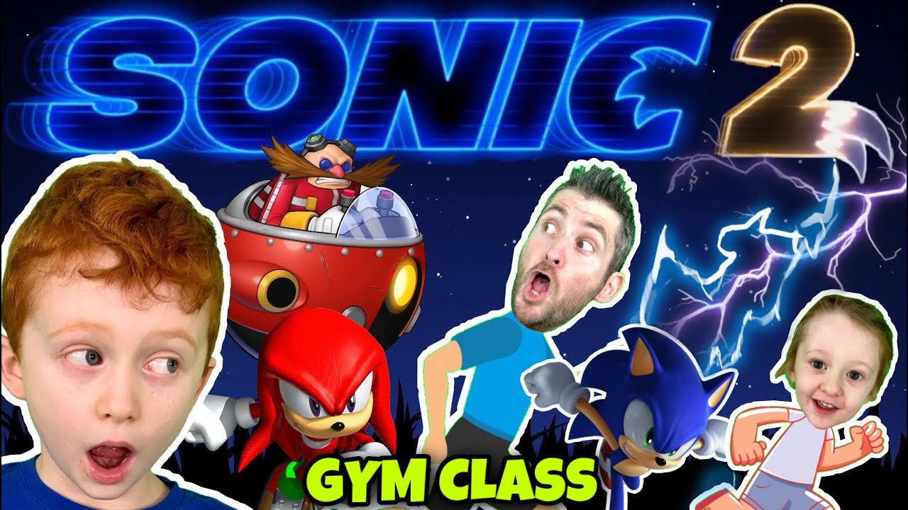Kids Workout! SONIC 2 MOVIE Gym Class! (Video Game Exercise For Kids)
