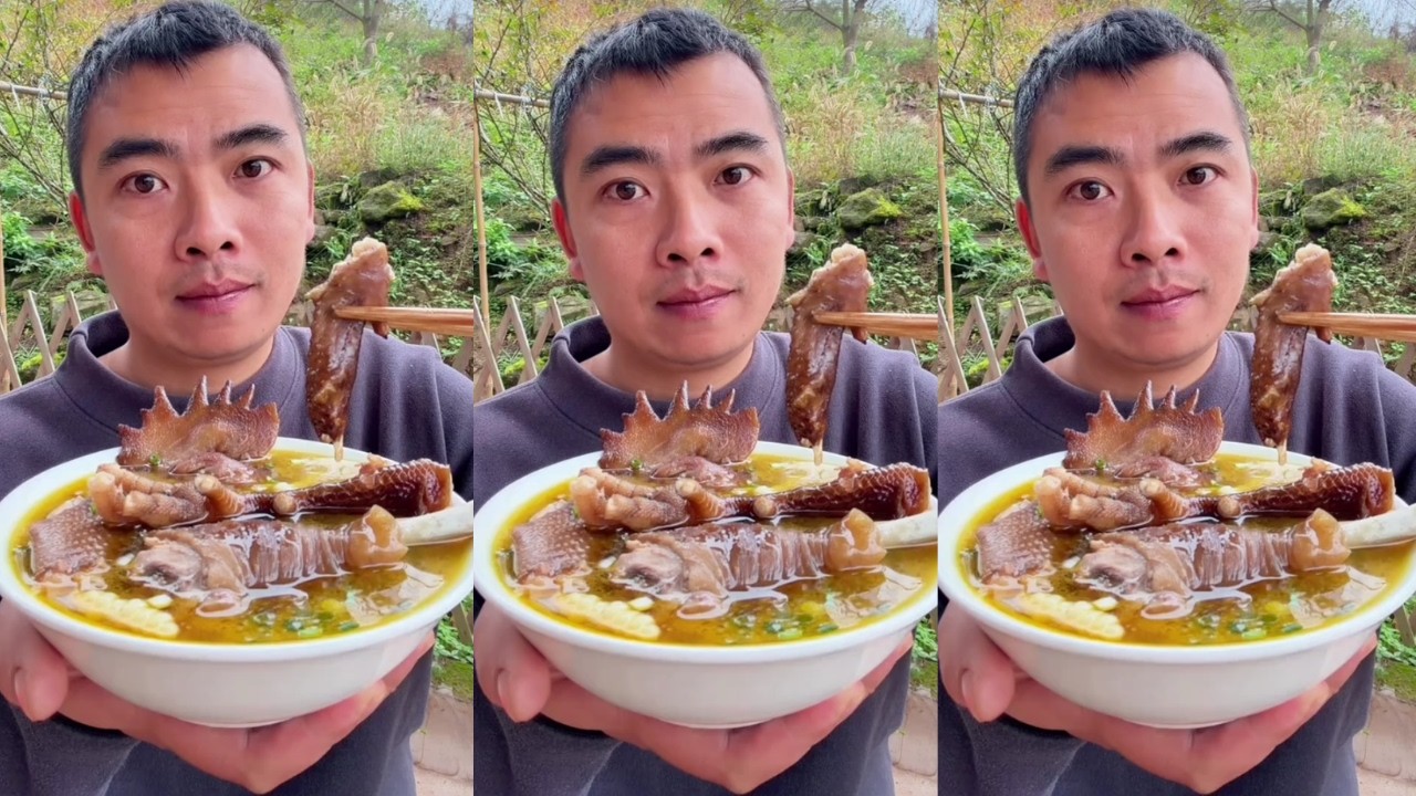 Rural Food Satisfying Chicken Soup Home Cooking Feast Traditional Rural Chicken Soup Comfort Meal