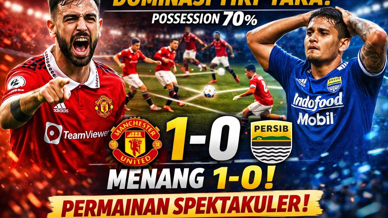 MANCHESTER UNITED 1-0 PERSIB 🔥 Dominasi 70% Tiki-Taka Bikin Lawan Tak Berkutik!