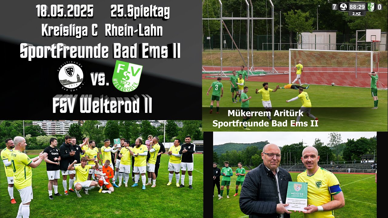 Kreisliga C: Sportfreunde Bad Ems II vs. FSV Welterod II