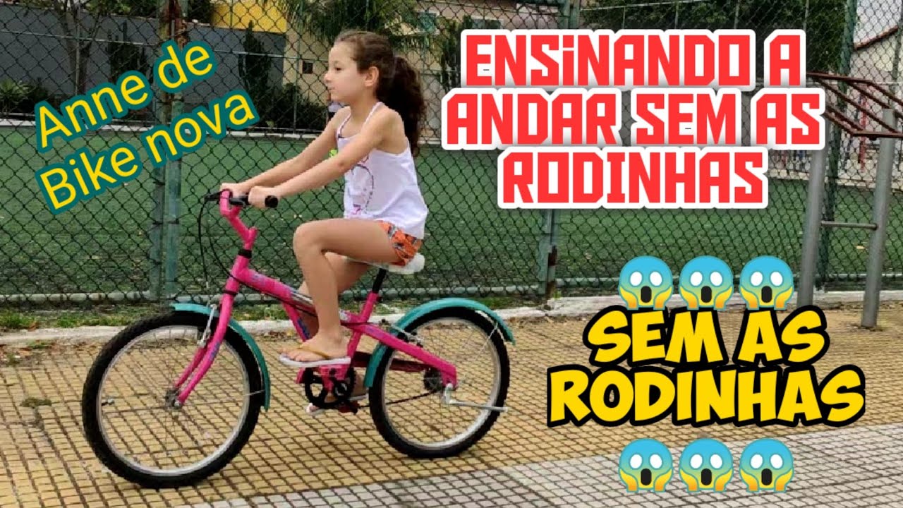 Anne ensinando a como andar de Bicicleta sem rodinha