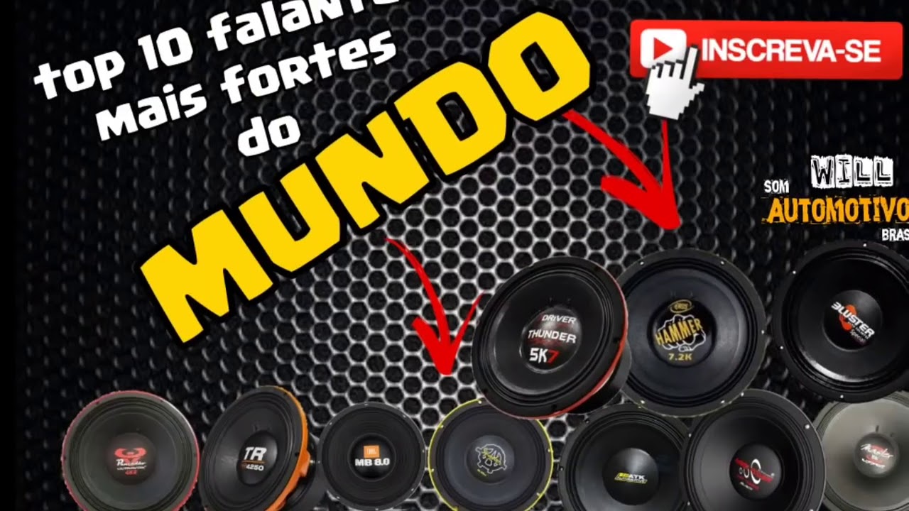 Top 10 falantes mais fortes